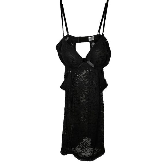 Other - Vintage Black Lace‎ Negligee